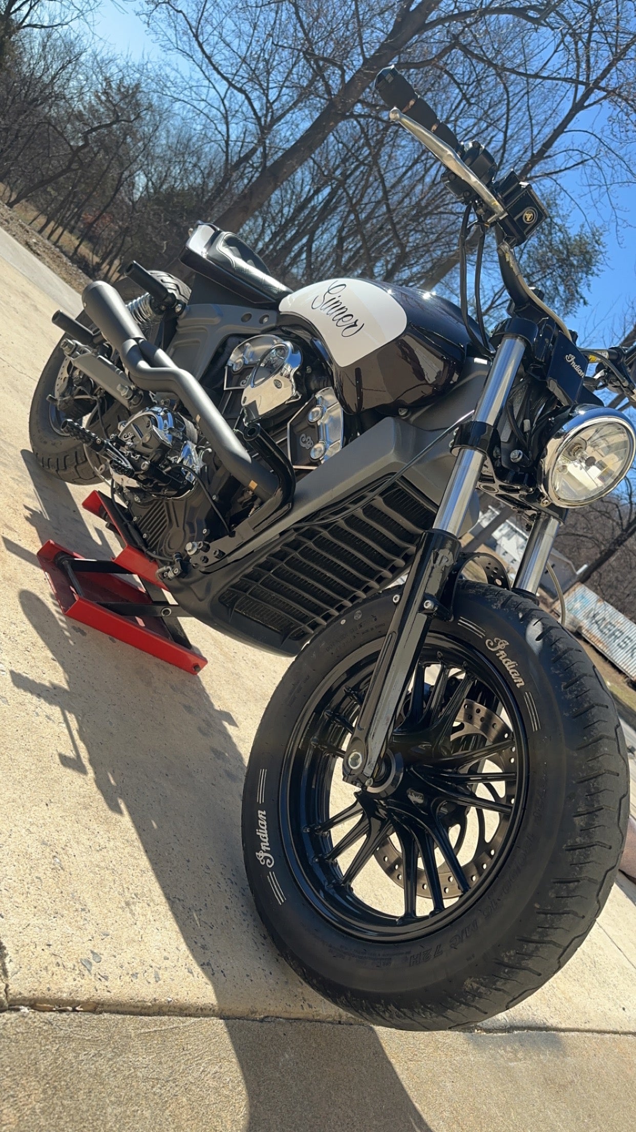 Indian scout front cage